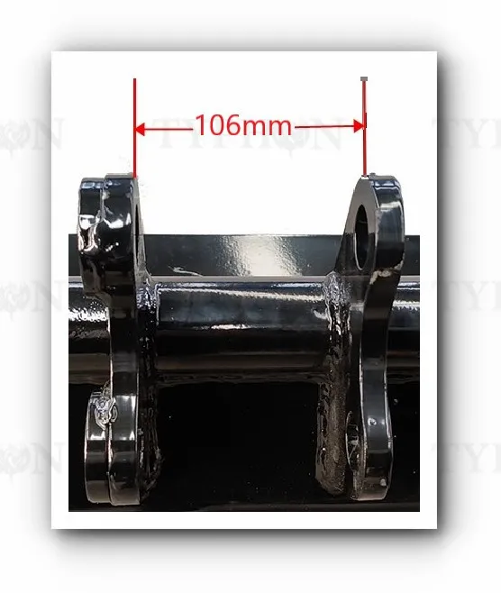 2-3.5 Tons Excavator Attachment 250mm Narrow Bucket Trenching Buckets 9.8 inch For TERROR X2 PRO