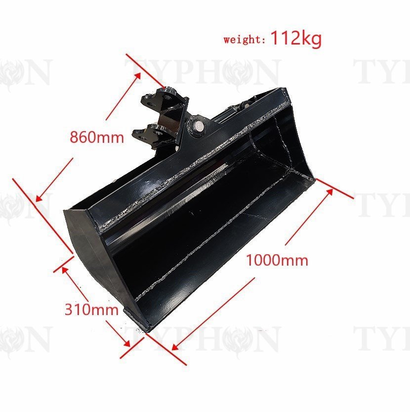 Excavator Attachment Tilt Bucket 39" Hydraulic Tilting Bucket 1000mm Heavy Duty TERROR X2 PRO