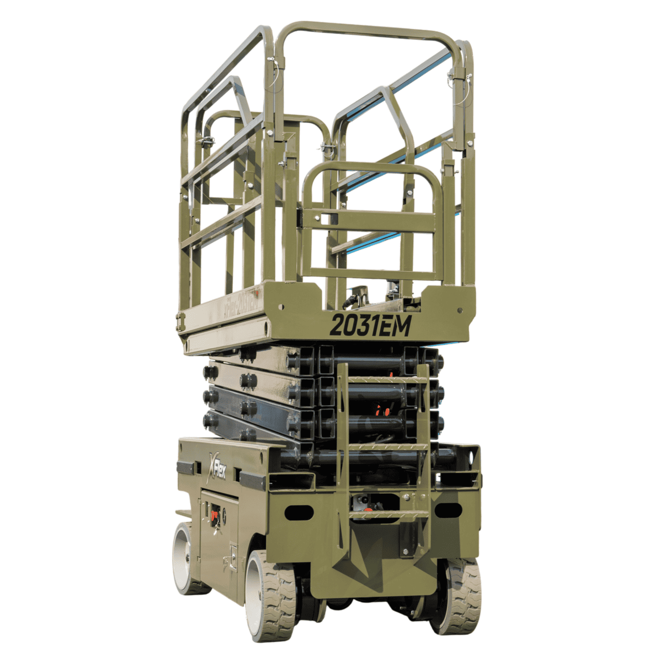 TYPHON xFLEX-2031EM 1.2 Ton Electric Mini Scissor Lift with 20ft Max Platform Height and 19.7″ Platform Extend
