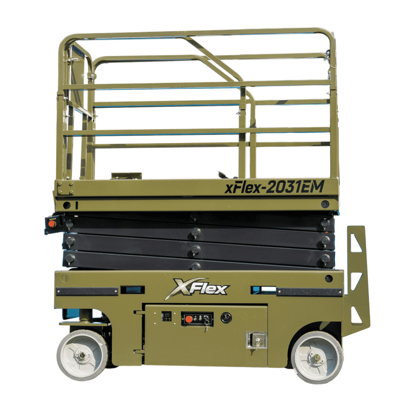 TYPHON xFLEX-2031EM 1.2 Ton Electric Mini Scissor Lift with 20ft Max Platform Height and 19.7″ Platform Extend