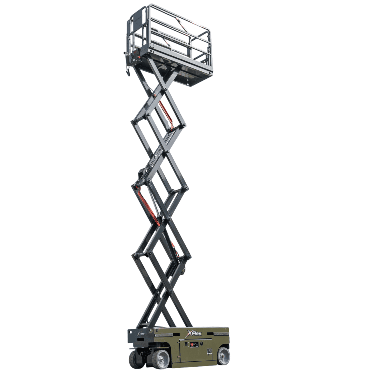 TYPHON xFLEX-2031EM 1.2 Ton Electric Mini Scissor Lift with 20ft Max Platform Height and 19.7″ Platform Extend