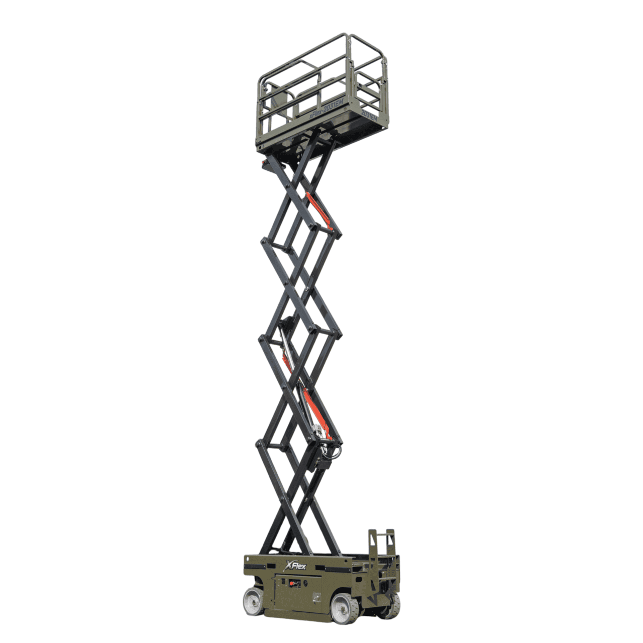 TYPHON xFLEX-2031EM 1.2 Ton Electric Mini Scissor Lift with 20ft Max Platform Height and 19.7″ Platform Extend