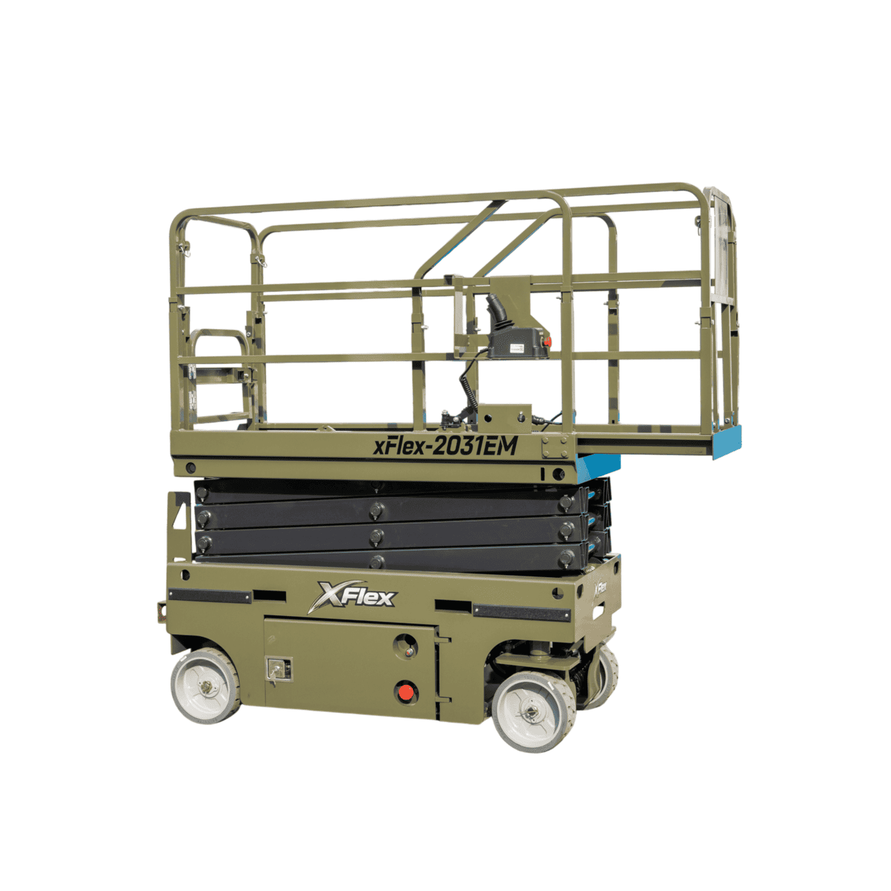TYPHON xFLEX-2031EM 1.2 Ton Electric Mini Scissor Lift with 20ft Max Platform Height and 19.7″ Platform Extend