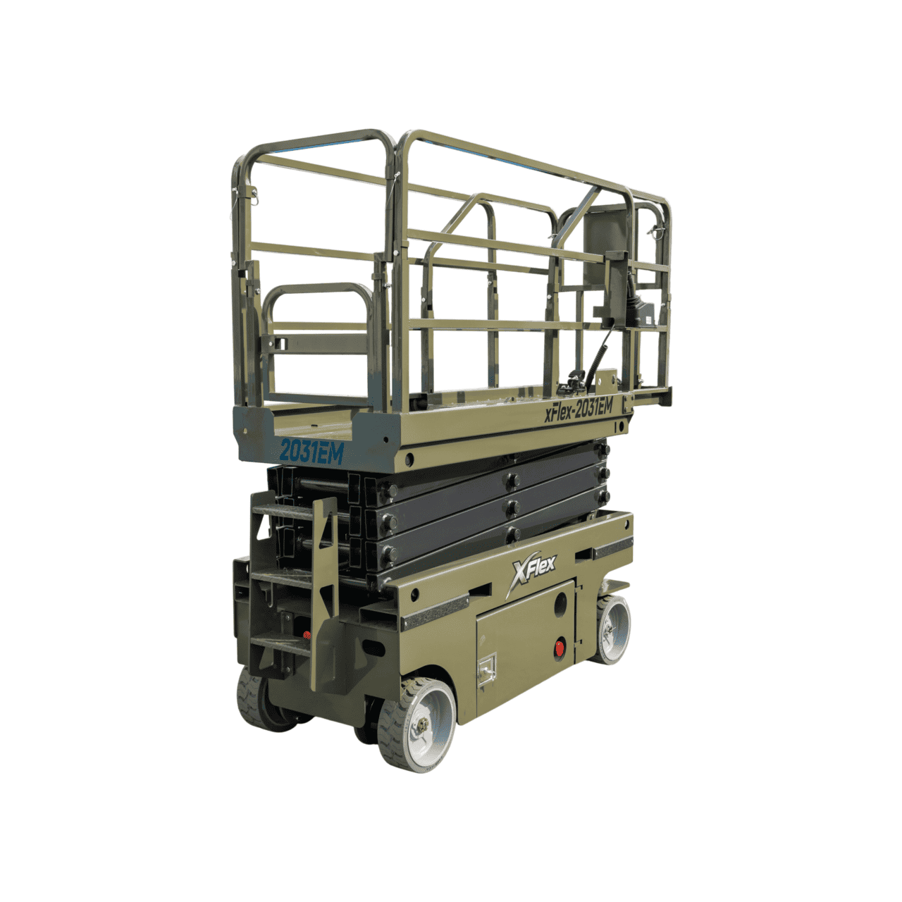TYPHON xFLEX-2031EM 1.2 Ton Electric Mini Scissor Lift with 20ft Max Platform Height and 19.7″ Platform Extend