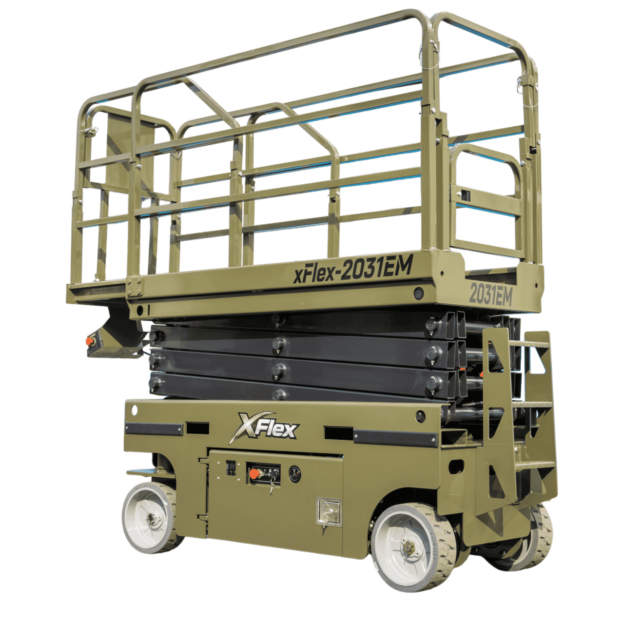 TYPHON xFLEX-2031EM 1.2 Ton Electric Mini Scissor Lift with 20ft Max Platform Height and 19.7″ Platform Extend