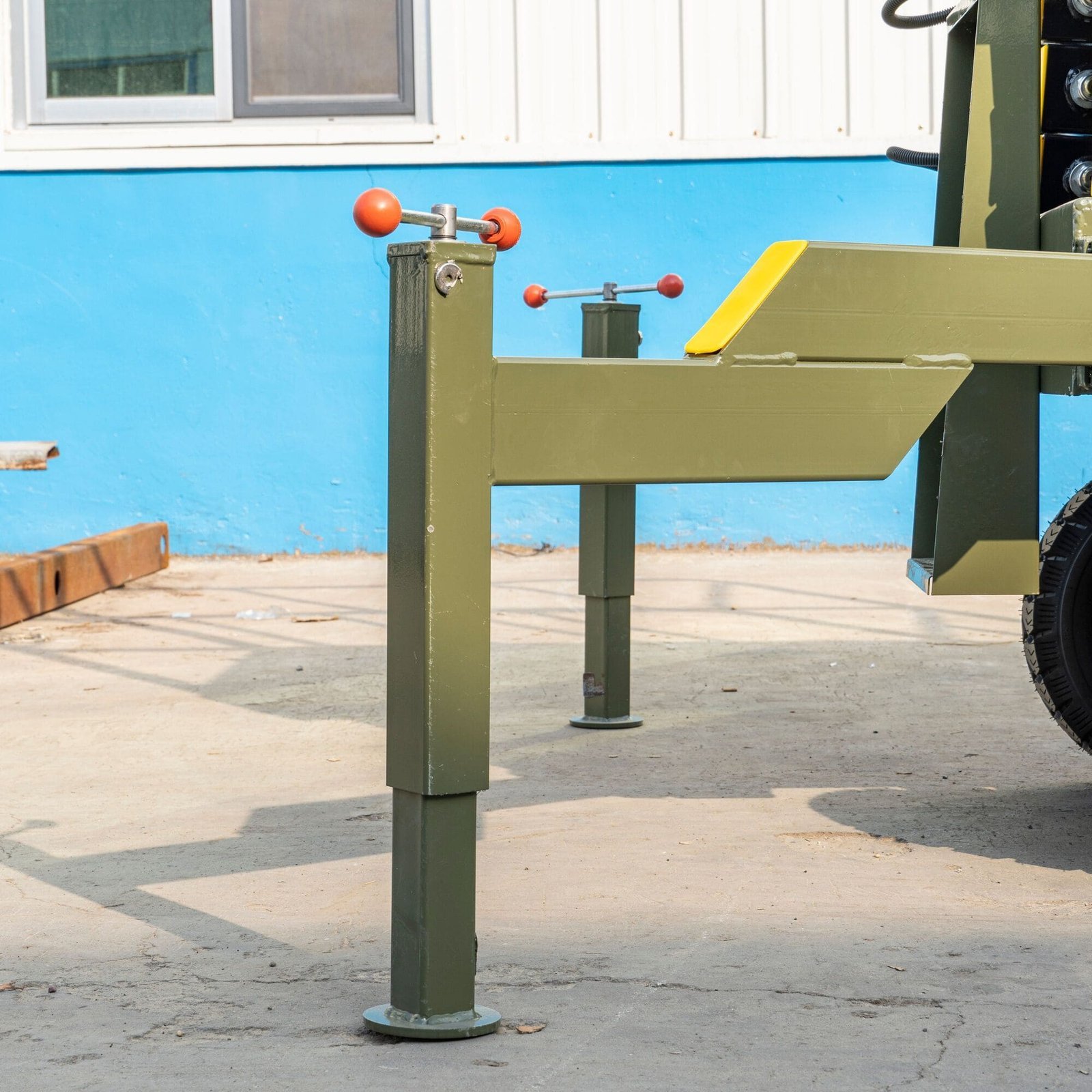 TYPHON xFlex-2037W Walk-Behind Scissor Lift comes with 20ft Working Height and Manual outriggers 1102 lbs load capacity 110V Electric