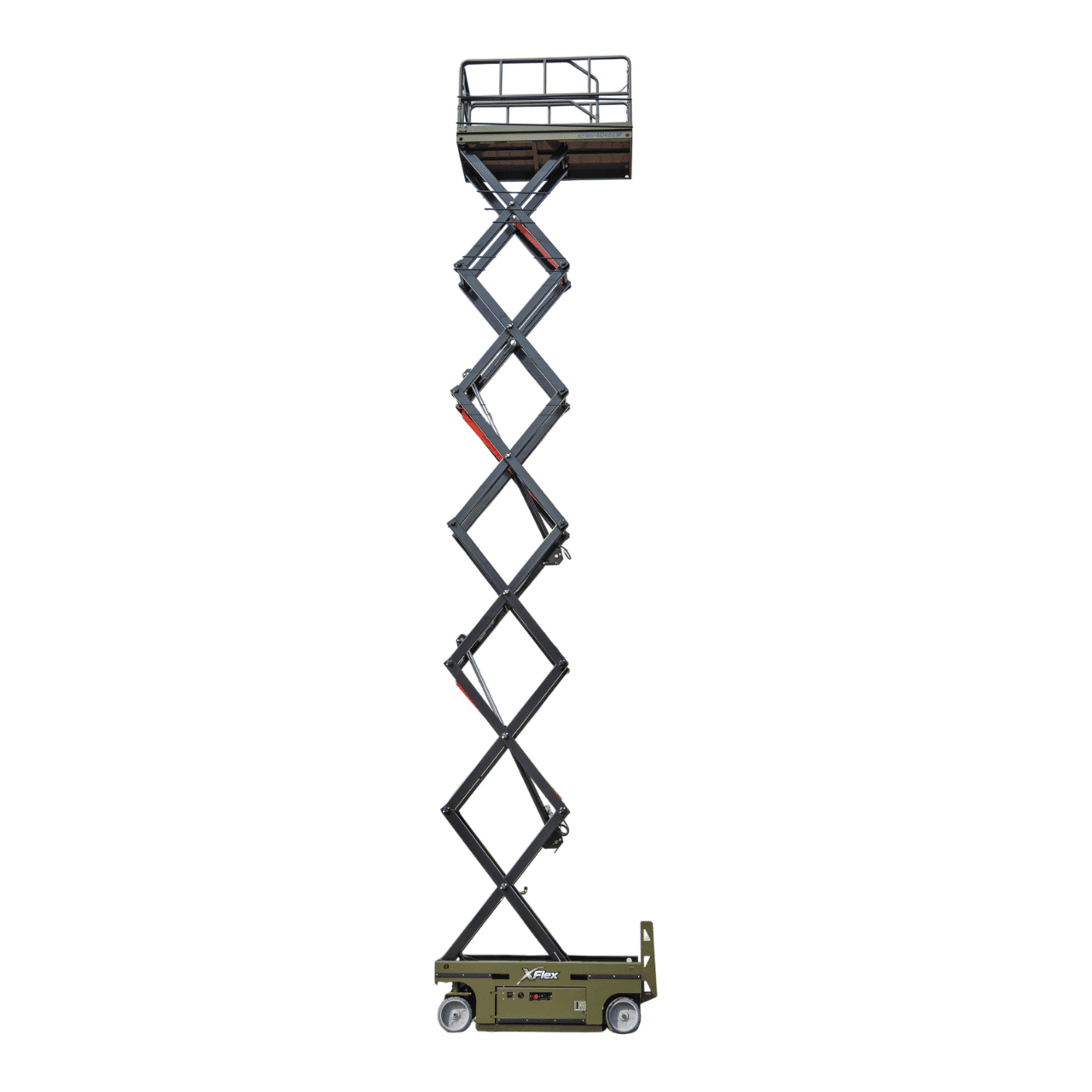 TYPHON xFlex-4046EW Electric Wheel Scissor Lift 2.6 Ton operating weight and 40ft platform height with 705lbs Load Capacity
