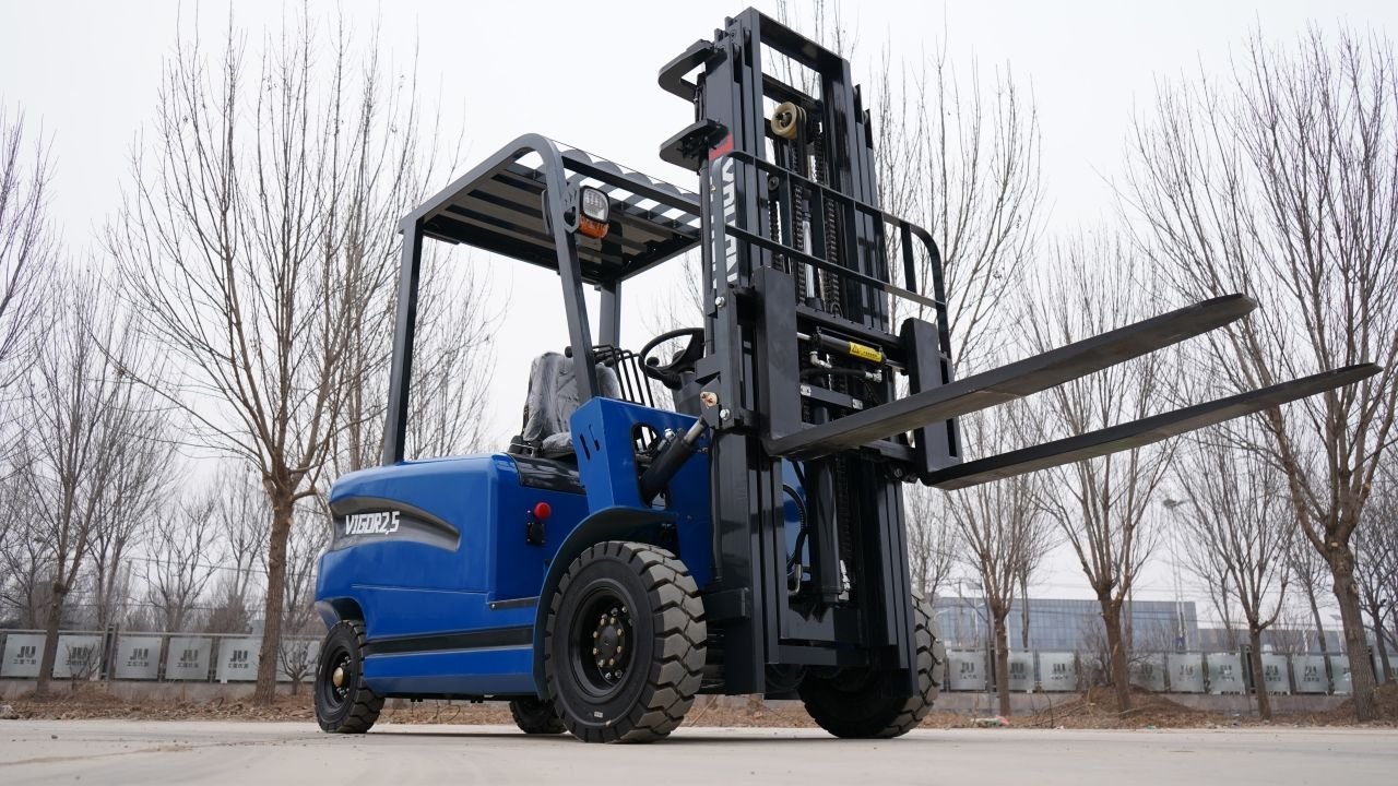 New 2025 TYPHON VIGOR 2.5 Blue Electric Forklift 2.5 Ton Lifter Lift Truck Jitney Hi-Lo